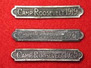 Camp Roosevelt 1919 1921 1925 Pins