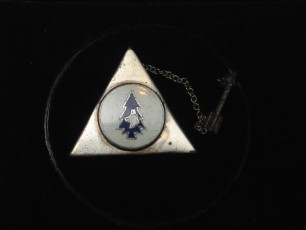OA Buckskin Lodge # 412 Silver Vigil Large Totem Pin